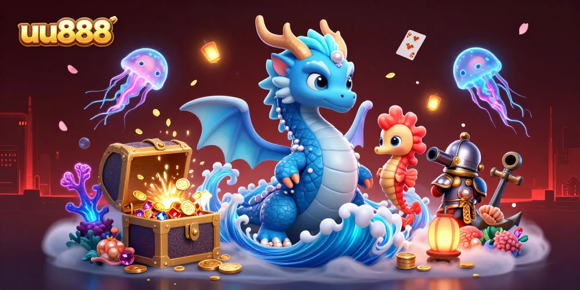 Experience thrilling gaming with uu888 featuring mystical underwater characters and vibrant casino elements.