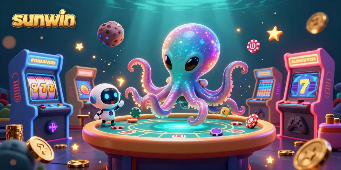 Engage in thrilling gameplay at sunwin with an alien octopus and dynamic casino elements.