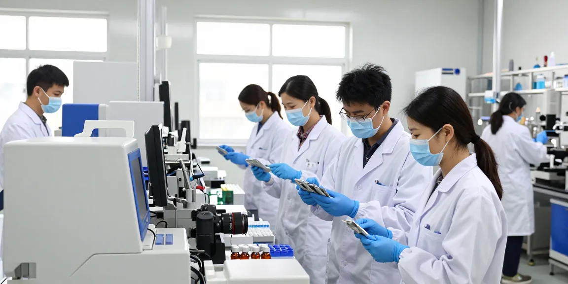 Pharmaceutical contractor South Africa team inspecting quality control in a licensed facility.