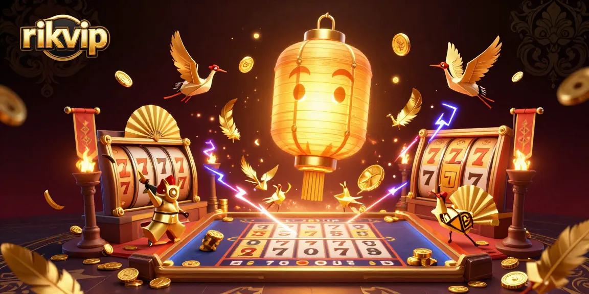 Engage in thrilling gameplay at rikvip with golden lantern spirit and vibrant casino elements.