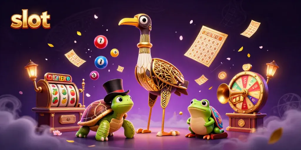 Menghadirkan pengalaman bermain slot dengan karakter kartun yang menarik dan elemen permainan menang menarik dalam latar menakjubkan.