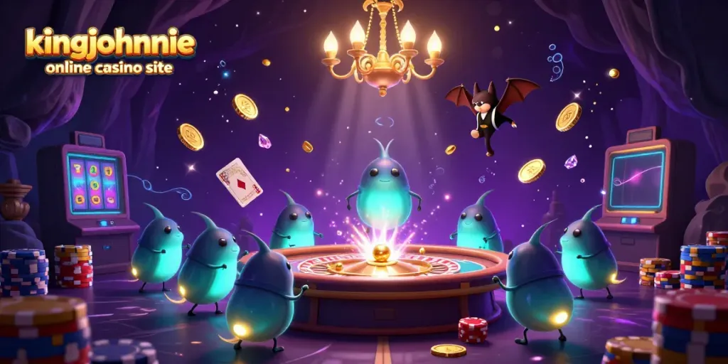 Experience vibrant fun at the kingjohnnie online casino site with interactive elements and glowing game themes.
