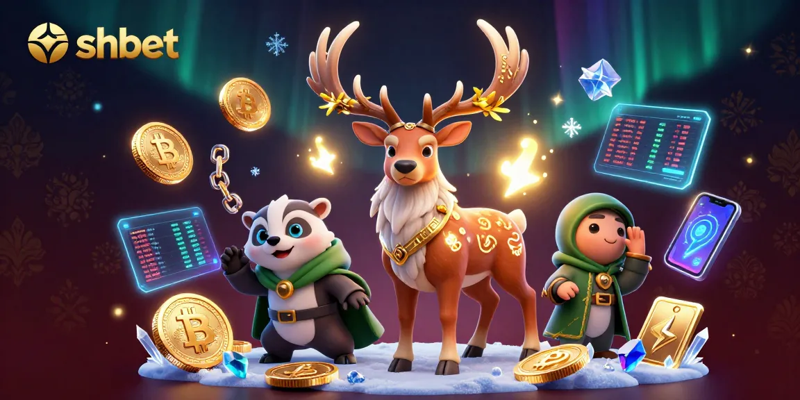 Bet and win with shbet in a magical, vibrant casino-themed 3D illustration.