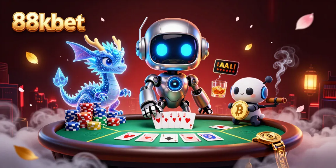 Experience thrilling gameplay with 88kbet, showcasing captivating characters in a vibrant casino scene.