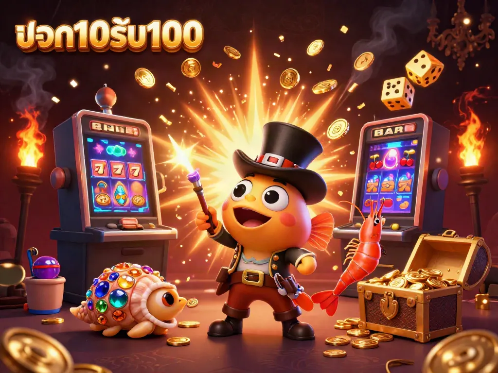 โปรโมชันฝาก10รับ100 รับเครดิตเพิ่ม 100 บาทเพื่อเล่นพนันออนไลน์