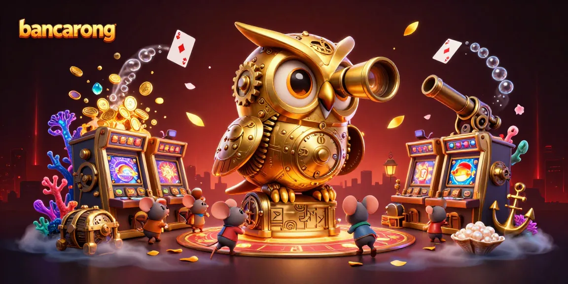 Engage with bancarong through this vibrant casino-themed 3D illustration showcasing action-packed gaming elements.