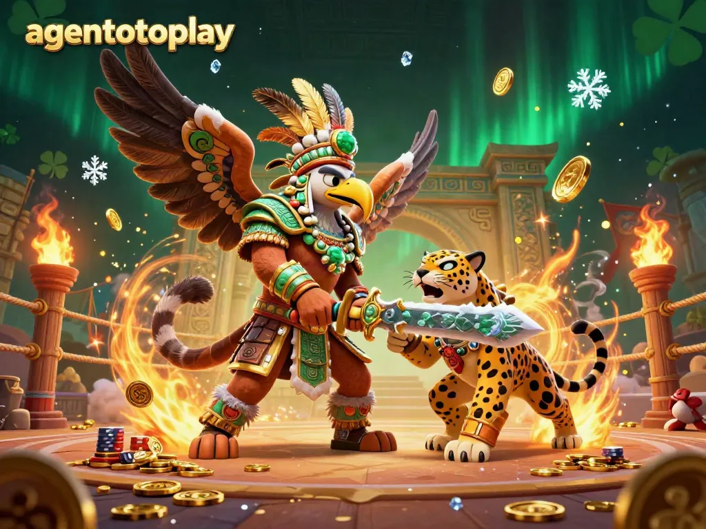 Experience the excitement of agentotoplay with vibrant warriors and big casino winnings.