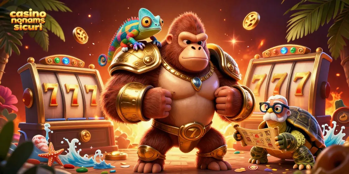 Scopri i migliori casino non AAMS sicuri mentre giochi tra gorilla e tortuga antichi.