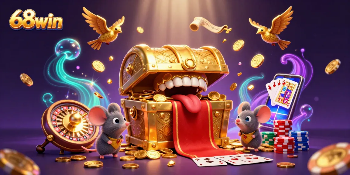 Experience exciting wins at 68win with thrilling treasure chest adventures and dynamic gambling elements.