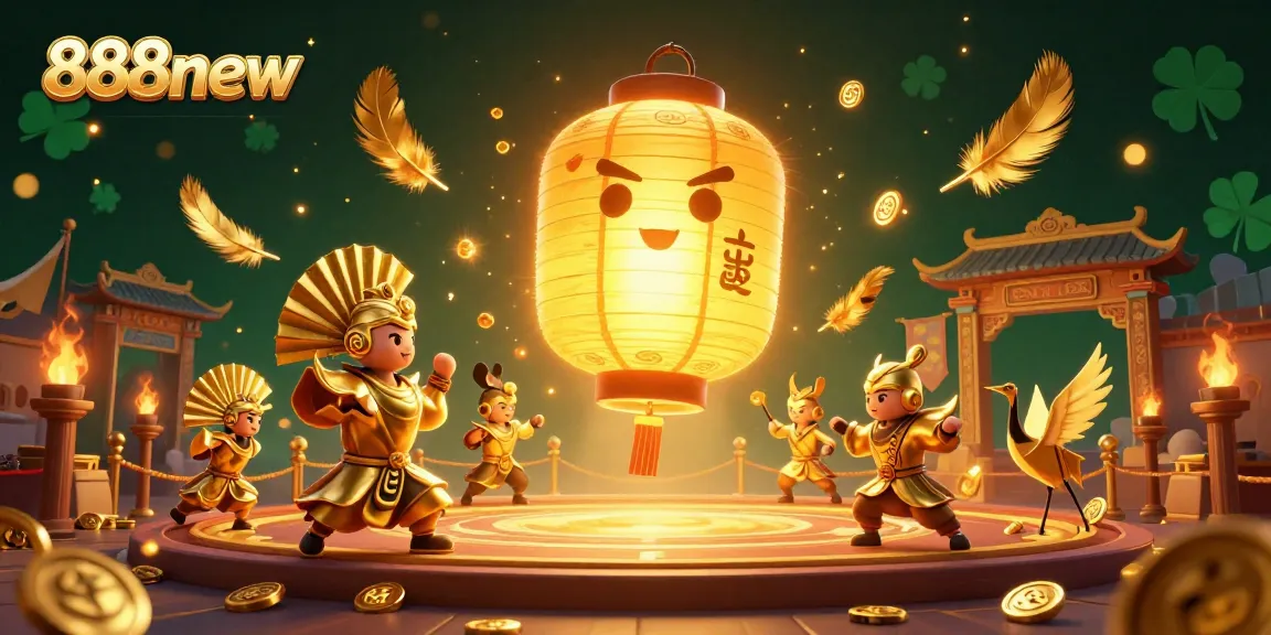 Experience thrilling moments at 888new with a dazzling 3D casino illustration showcasing a dynamic gambling scene filled with vibrant characters and lucky symbols.