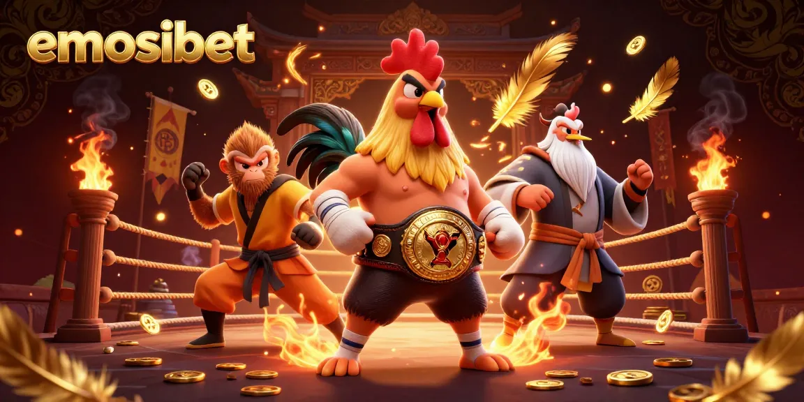 Engage with emocibet's exciting betting atmosphere featuring creatively rendered characters in action.