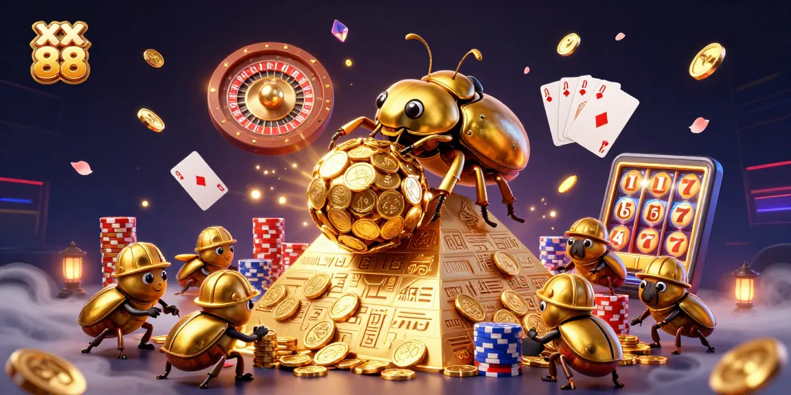 Join the fun at xx 88 with golden coins cascading and beetles juggling massive jackpots.