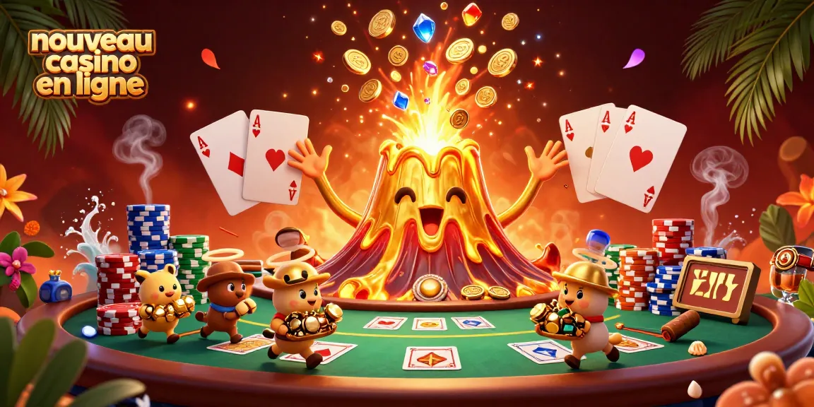 Jouez maintenant au nouveau casino en ligne avec plein de trésors et un volcan d'or qui explose de joie !