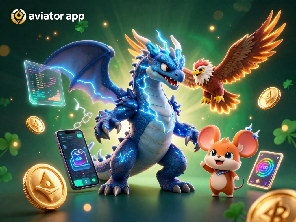 Experience the thrilling aviator app with 3D cartoon characters and vibrant casino elements in action.