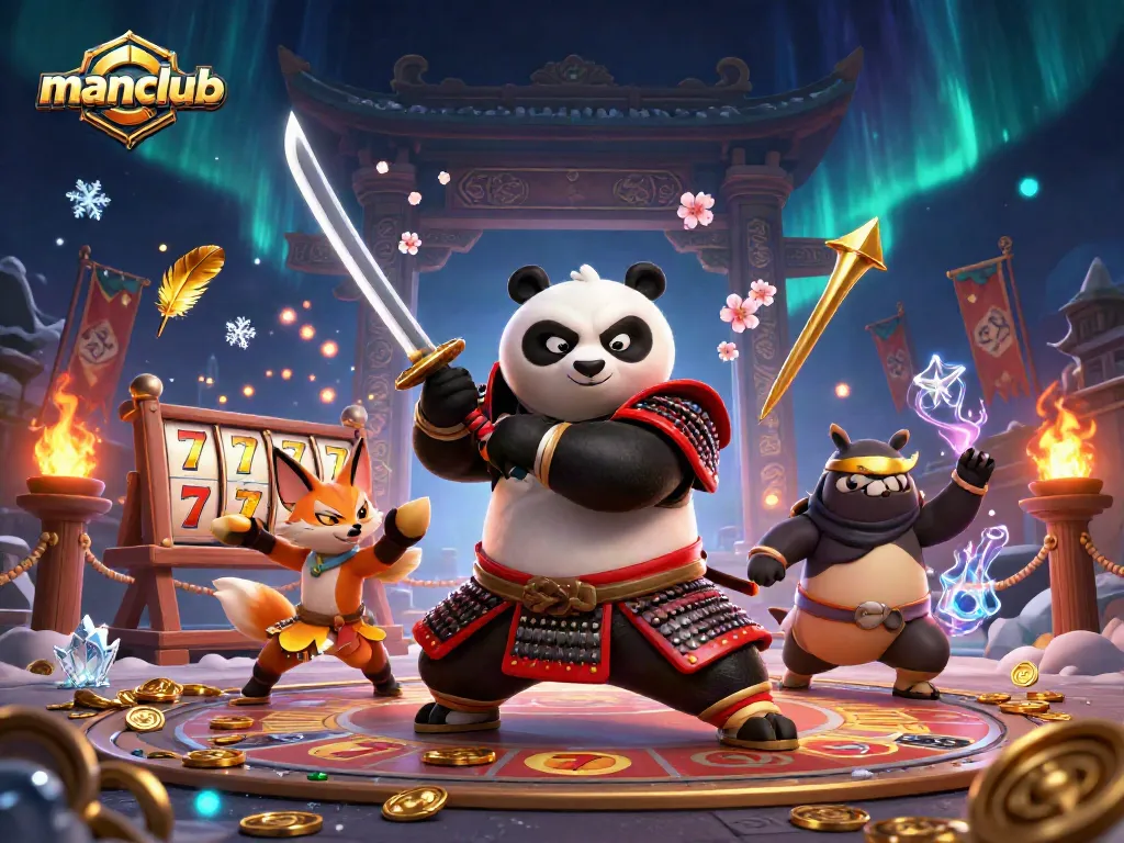 Experience thrilling gaming with Manclub's dynamic characters and captivating casino elements.