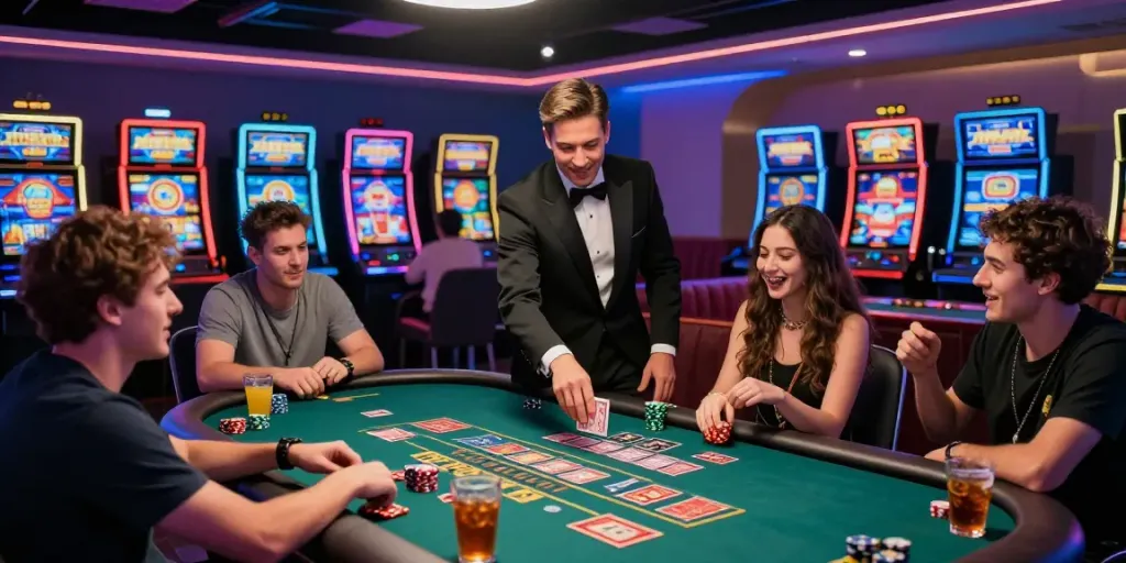 Engaged players enjoying สล็อตเว็บตรง in an exciting online gaming environment.