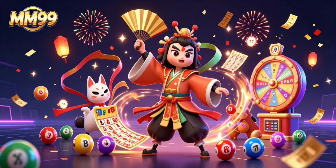 Win big at MM99 with an exciting 3D casino scene featuring vibrant game elements.
