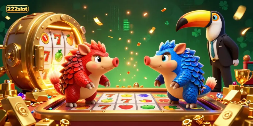 Nikmati keseruan bermain slot dengan 222slot bersama pangolins bersaing dalam permainan yang penuh harta!