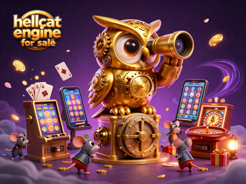 Spin the reels with the hellcat engine for sale among fun casino elements, winning big at your favorite games.