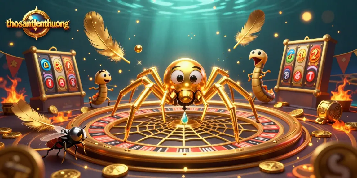 Experience thrilling gameplay in thosantienthuong as the golden spider spins wins at the roulette!