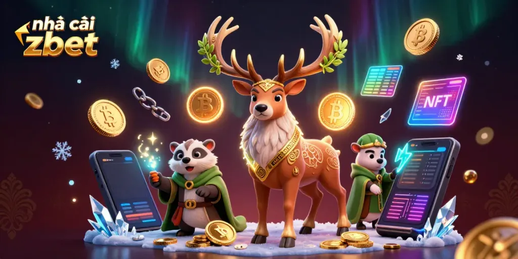 Experience the charm of nhà cái zbet with vibrant characters and engaging gaming elements in this rich 3D illustration.