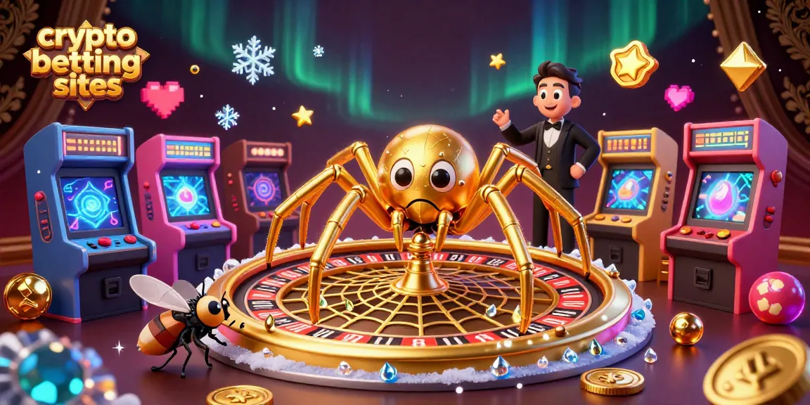 Placer des paris sur les sites de paris sportifs crypto avec l'araignée dorée et le croupier mille-pattes