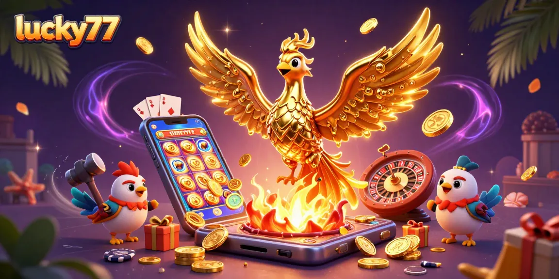Experience big wins with lucky77 while revealing golden treasures from an enchanting phoenix.